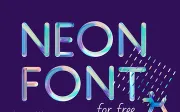 Neon free font