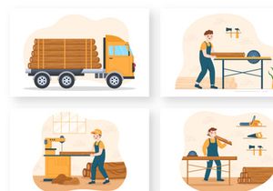 8 Tree Cutting and Timber Illustration