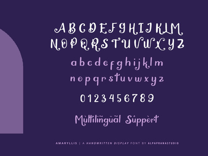 Amaryllis - Handwritten Font