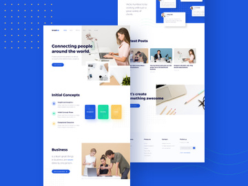 Creativo business landing page v1 preview picture