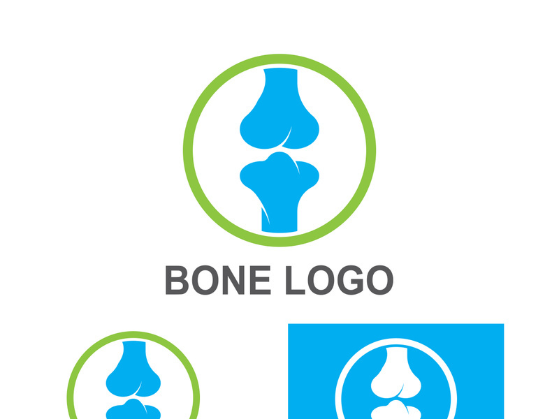 Bone logo design.logo for nursing, medical, orthopedic.