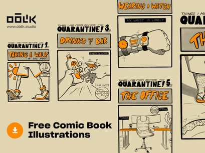 Free Comic Book Illustrations 01