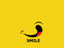 Smile logo and symbol vector image