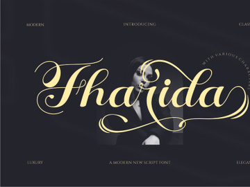 Fharida Calligraphy Script Font preview picture