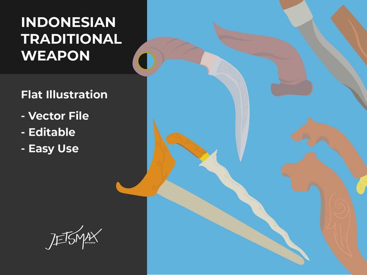 Indonesia Traditional Vector Bundle