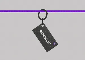 Keychain Tag Mockup