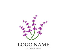 Lavender flower vector icon illustration design template