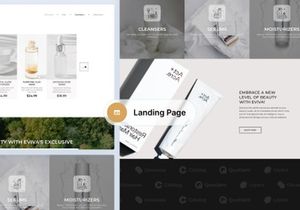 Eviva | Cosmetic Beauty Landing Page UI Kit