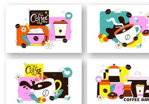 10 International Coffee Day Illustration