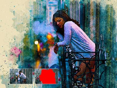 20 in 1 Watercolor Photoshop Actions