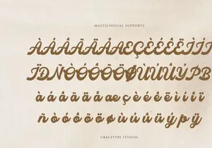 Nostalgia Riviera | Handwritten Bold Script