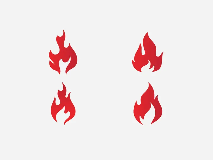 Fire flame vector illustration design
