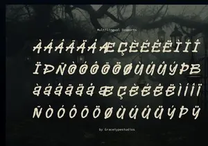Derelict | Display Horror Font