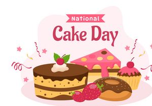 11 National Cake Day Vector Illustration