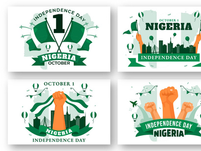 13 Nigeria Independence Day Illustration