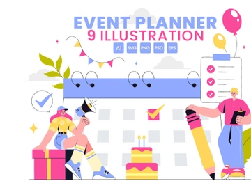 9 Event Planning Illustration preview picture