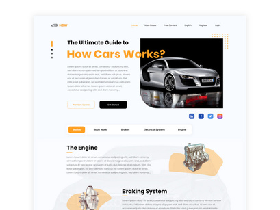 How Cars Works Web UI Kit - Part 02