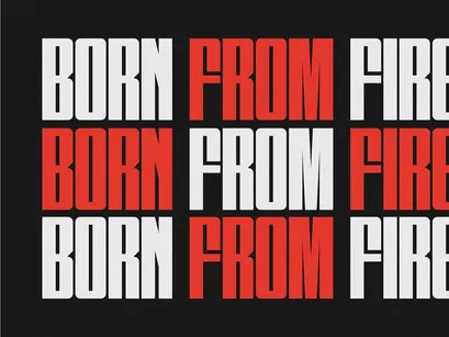 Burned - Modern Sans Serif Font