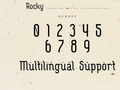Rocky Display - Modern Sans Serif Font