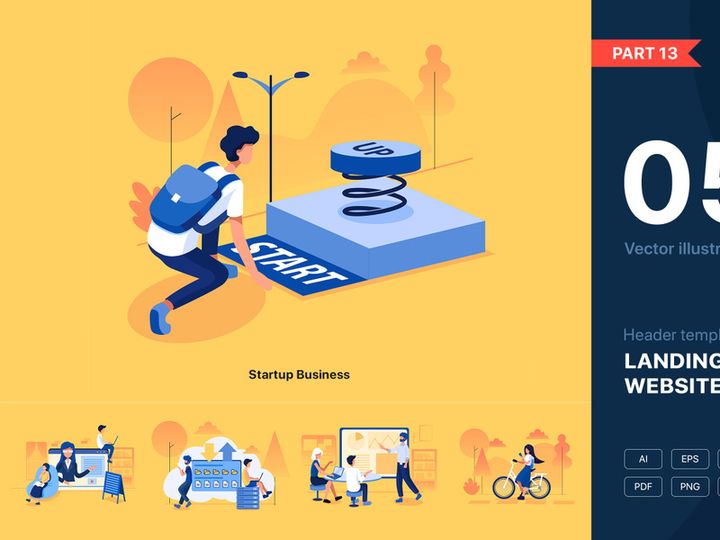 [Part 13] Website illustrations set