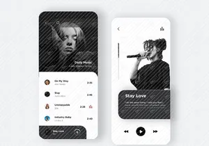 Music playlist ui