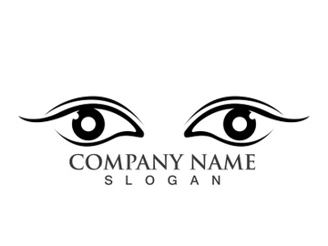 Eye Care vector logo design preview picture