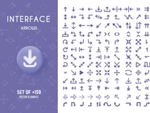 Arrows Icons, Infographic, Web and Apps