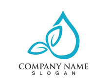 Water drop logo icon illustration template design