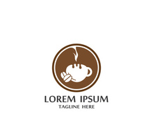 Premium coffee bean logo design.