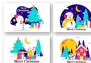 10 Merry Christmas Celebration Illustration