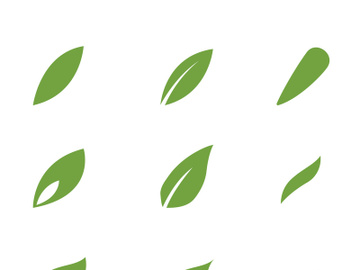 Logos of green Tree leaf ecology preview picture