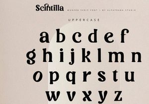 Scintilla - Modern Serif Font