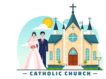 11 Cathedral Catholic Church Illustration