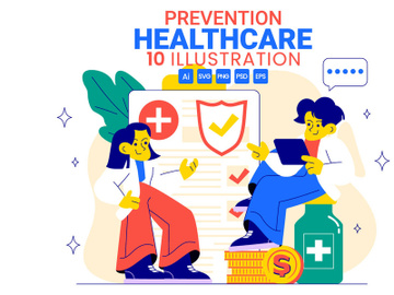 10 Prevention Healthcare Illustration preview picture