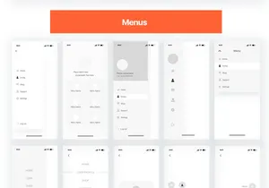 Nova App Wireframe Kit