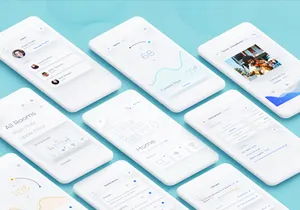Smart Home Mobile App - 3 Styles in 1 file.