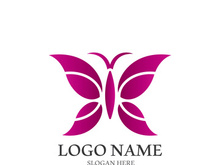 Fresh lavender flower logo vector flat design