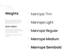 Manrope: A modern, geometric sans-serif typeface