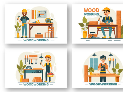 9 Woodworking Illustration