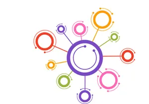13 Abstract Social Network Illustration