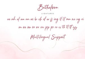 Bethalora - Modern Script Font