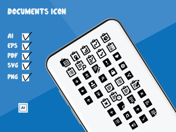 Document Icon Set preview picture