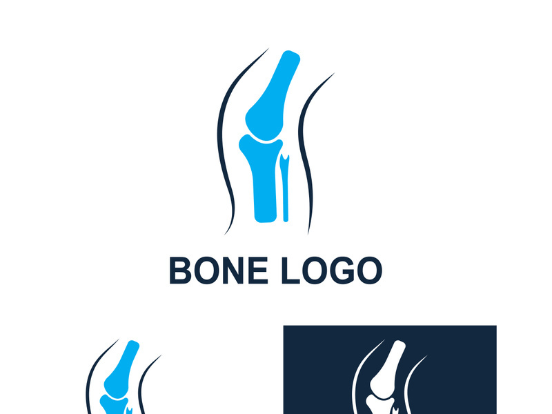 Bone logo design.logo for nursing, medical, orthopedic.