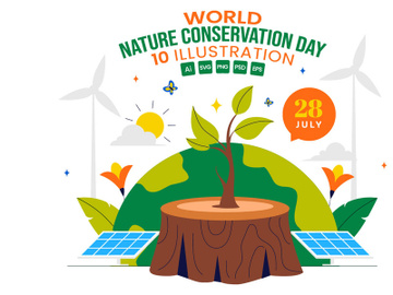 10 World Nature Conservation Day Illustration preview picture