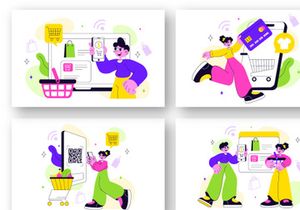 10 Smart Retail Store Illustration