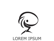 People active abstract logo business and healthy design vector template