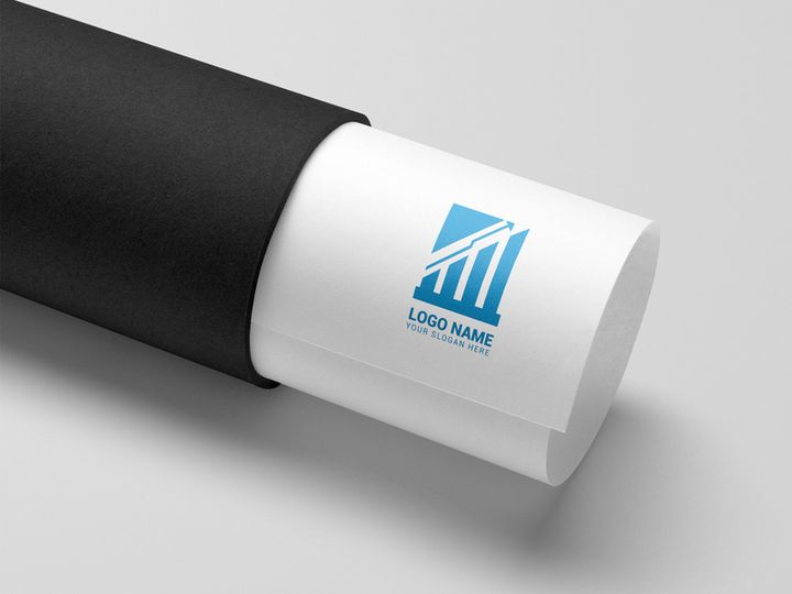 Financial  And Developing Logo Design Template