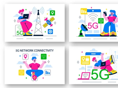10 5G Network Connectivity Illustration