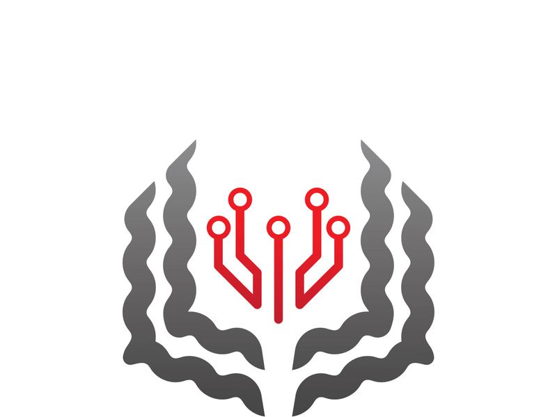 Digital book logo technology vector icon design