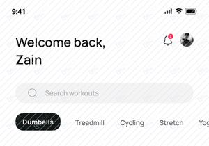 Fitness App Design